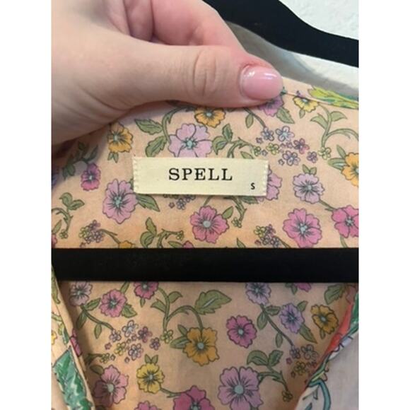 Spell & The Gypsy Mossy Patchwork Boho Midi Dress - Picture 4 of 6